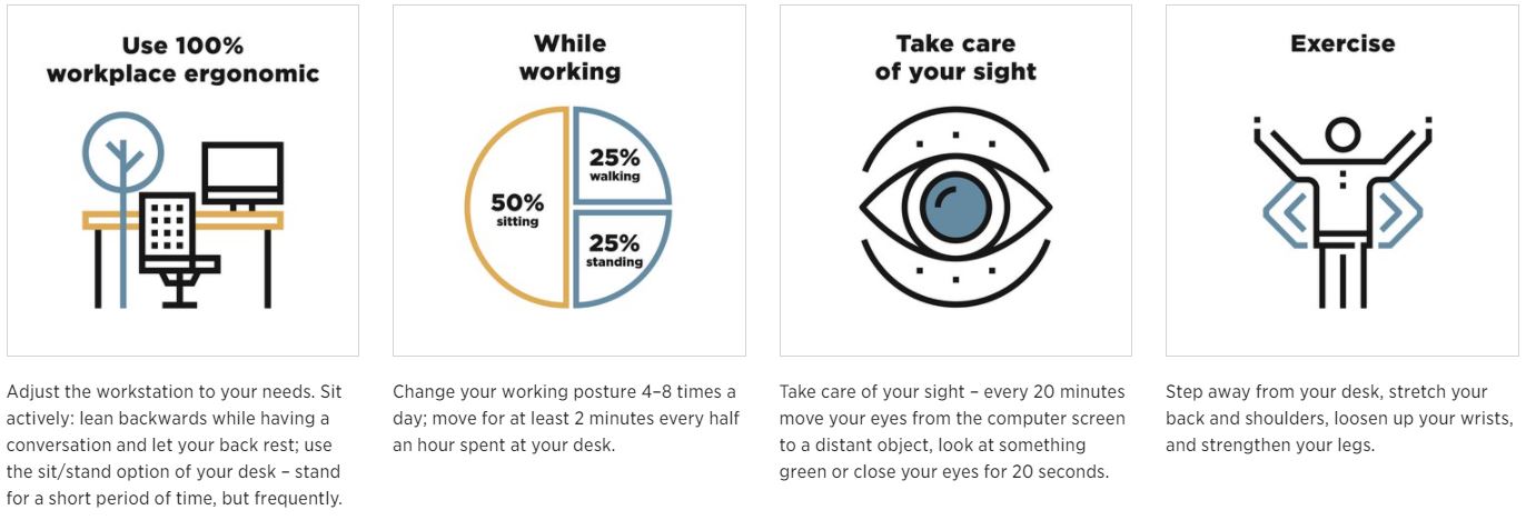 4 rules of healthy work