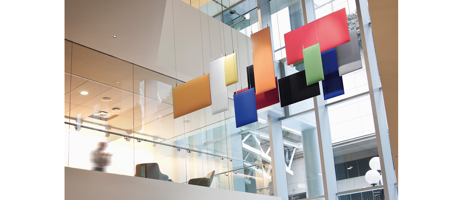 BAFFLE SOUND ABSORBING CEILING SYSTEM