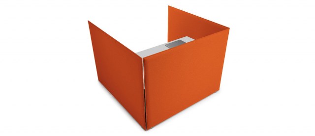 Oversize sound absorbing desk system | SATO