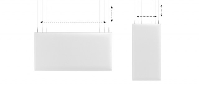 BAFFLE SOUND ABSORBING CEILING SYSTEM