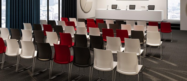 Close visitor and meeting chair