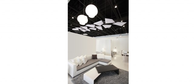 BAFFLE SOUND ABSORBING CEILING SYSTEM