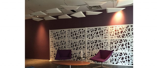 BAFFLE SOUND ABSORBING CEILING SYSTEM