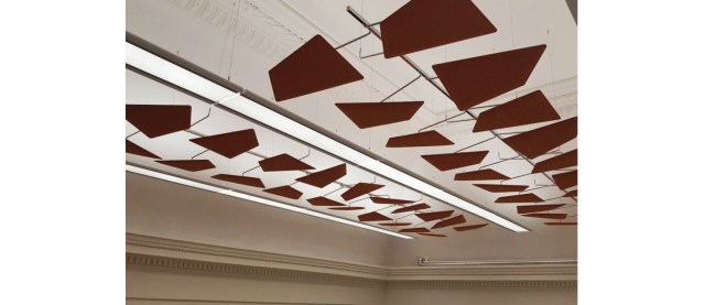 BAFFLE SOUND ABSORBING CEILING SYSTEM