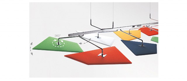 BAFFLE SOUND ABSORBING CEILING SYSTEM