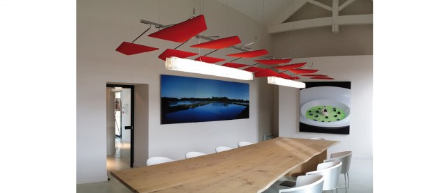 BAFFLE SOUND ABSORBING CEILING SYSTEM